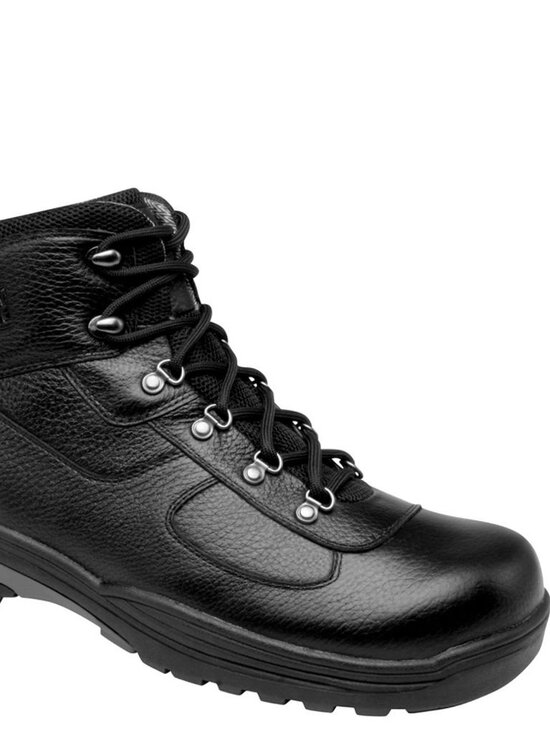 Drew Rockford Black Tumbled Leather Premium Comfort Boots Size 14 W, NEW $320. main image 7